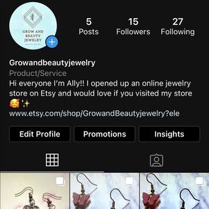 Follow my Instagram :)) @growandbeautyjewelry